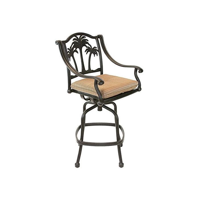 Heritage Outdoor Living Palm Tree Cast, Outdoor Bar Stool Seat Cushions
